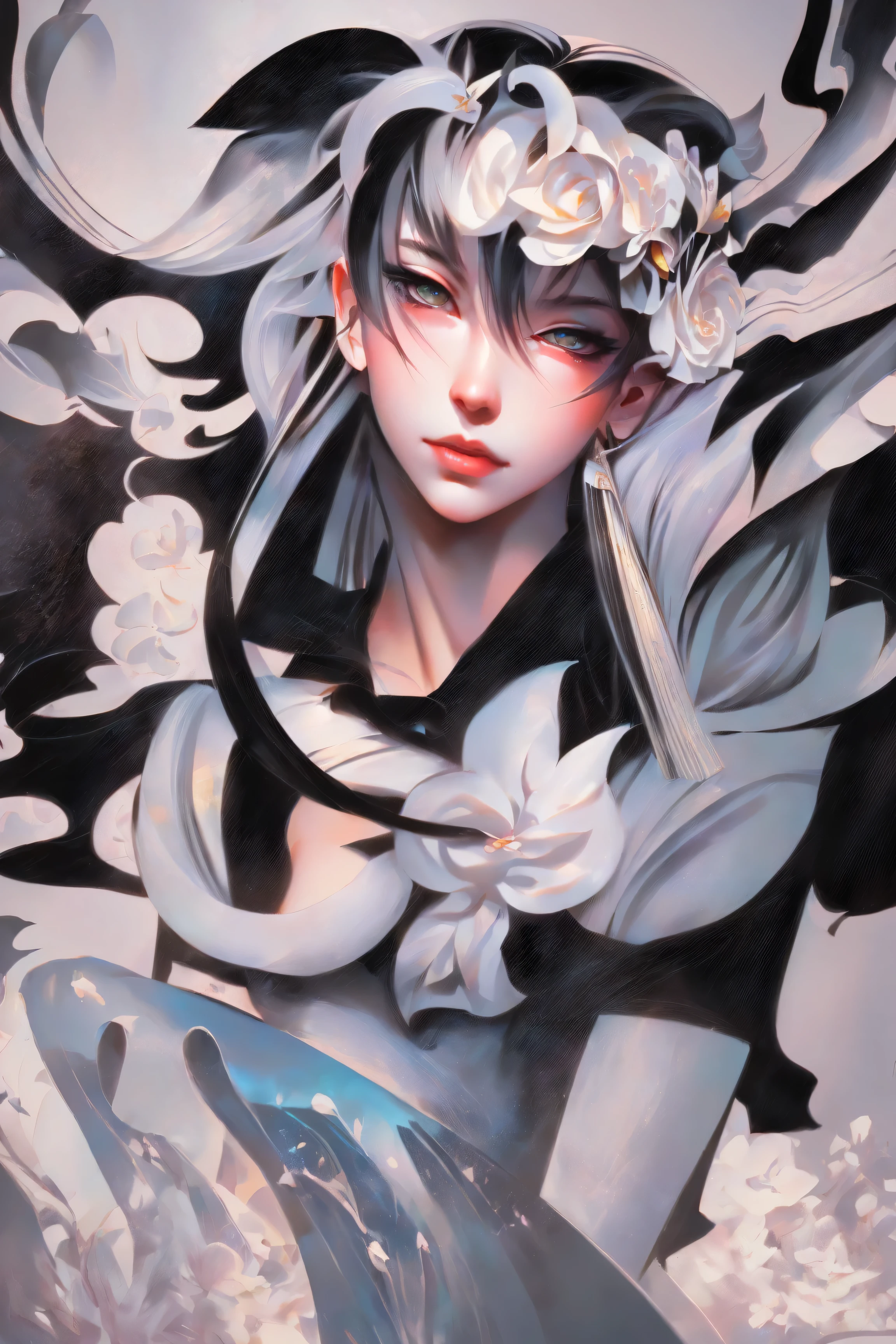 In a captivating image, an elegant woman clad in a white Chinese gown glides through the sky atop a mythical Chinese dragon. As they traverse the heavens, her flowing gown and the dragon's iridescent scales create a mesmerizing vision of harmony and otherworldly beauty. 
hdr, (photorealism, masterpiece quality, best quality), , pureerosface_v1,ulzzang-6500-v1.1,