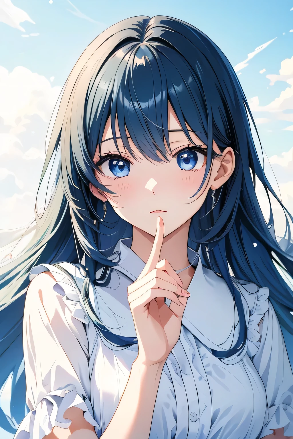 ( manga 、Anime、story)、( masterpiece 、 top quality、 Ultra High Resolution )、( Perfect Face 、 facial beauty、 beautiful eyes )、 Cover your mouth with your hands 、(# valentine、Covered with chocolate、Chocolate bath 、Have chocolate)
