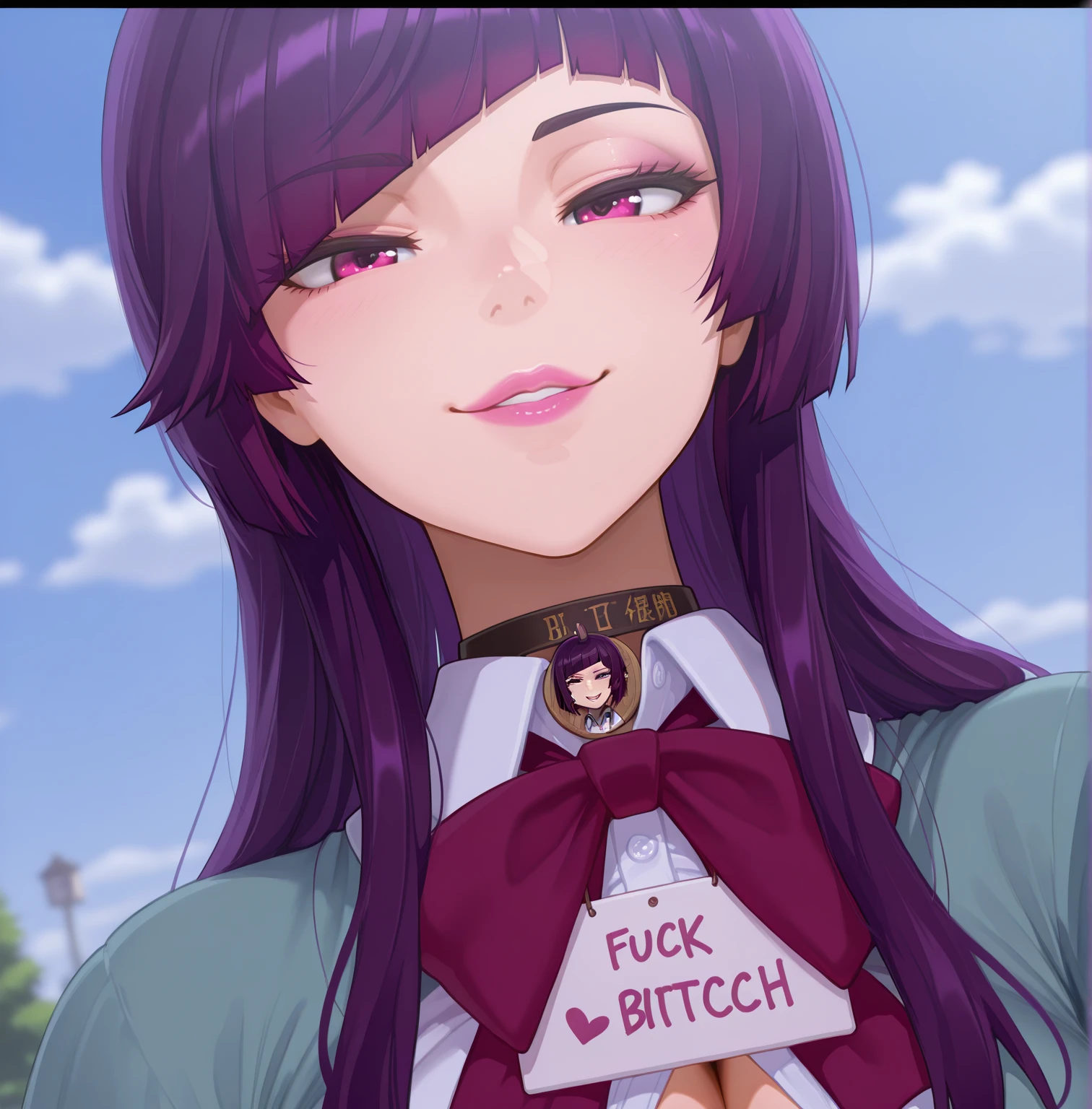 nsfw, (vacuum fellatio:1.5), (:>=:1.2),(big penis:1.1),leaning forward, long hair, (Braid:1.3), sidelocks, black hair, brown eyes, white skin, hairclip, glasses, thin eyebrows, anime cg,(cum:1.5),(tears:1.3),close your eyes, masutepiece, Best Quality, Detailed CG, 8K Wallpaper,(Close ~ eyes:1.3),whole body expression, (ninja:1.5),