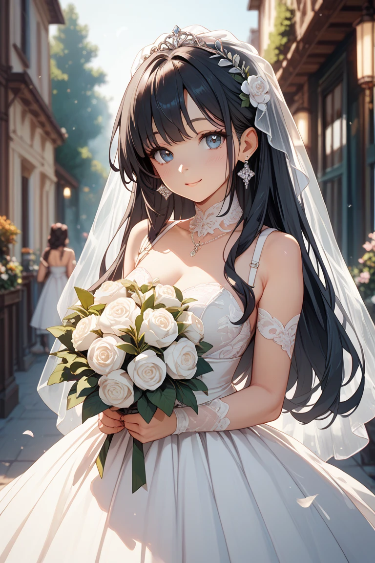 Soft appearance、Wedding dress、A beautiful girl