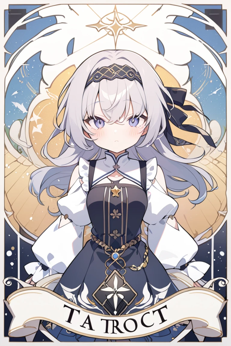 One girl、white hair、Wink、piece sign、Shoulder-length clothing、Twin-tailed、High twin tails、yellow eyes、black ribbon on the head、fox-ears、big breast