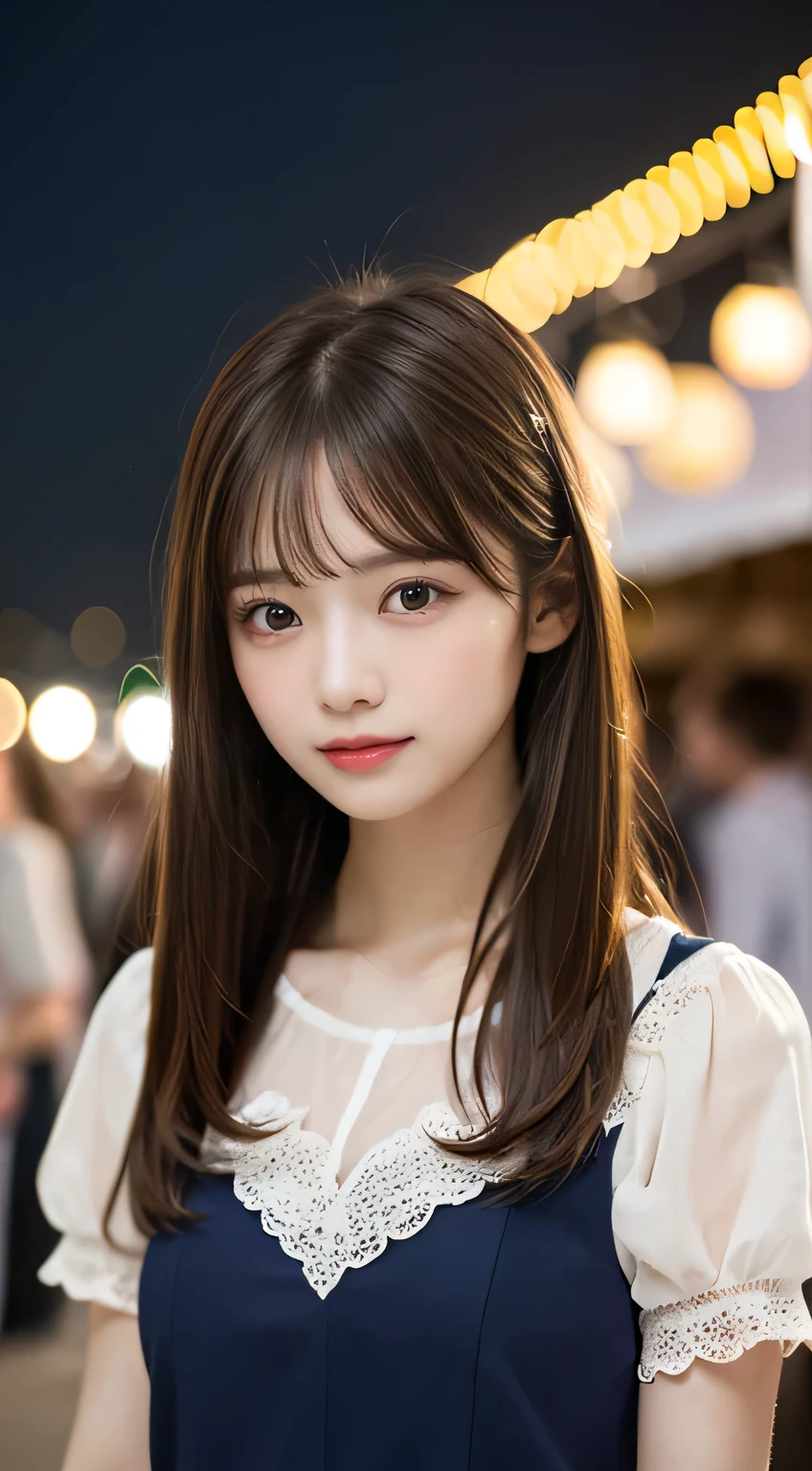 Cute girl working at a cafe terrace Japanese 19age
Professional Lighting Digital SLR Beautiful and elaborate face Perfect and beautiful face Big eyes Smile