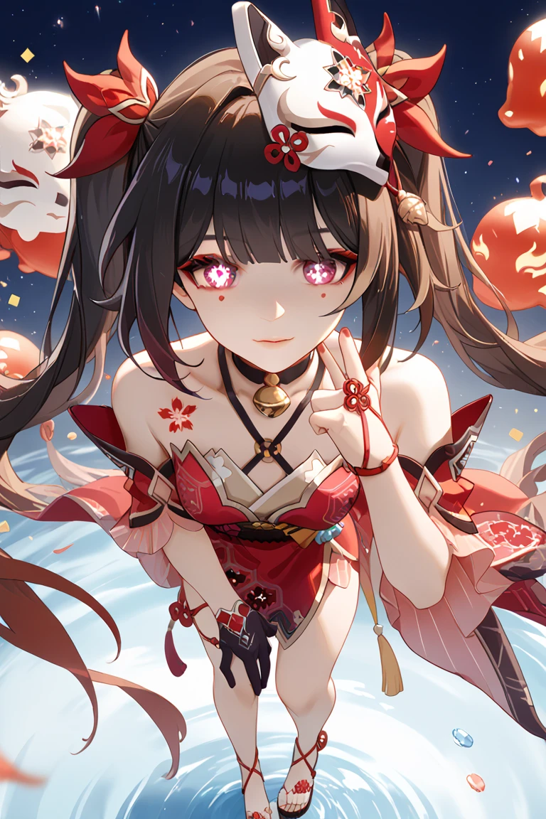 solo, High resolution, smile, Gaze,