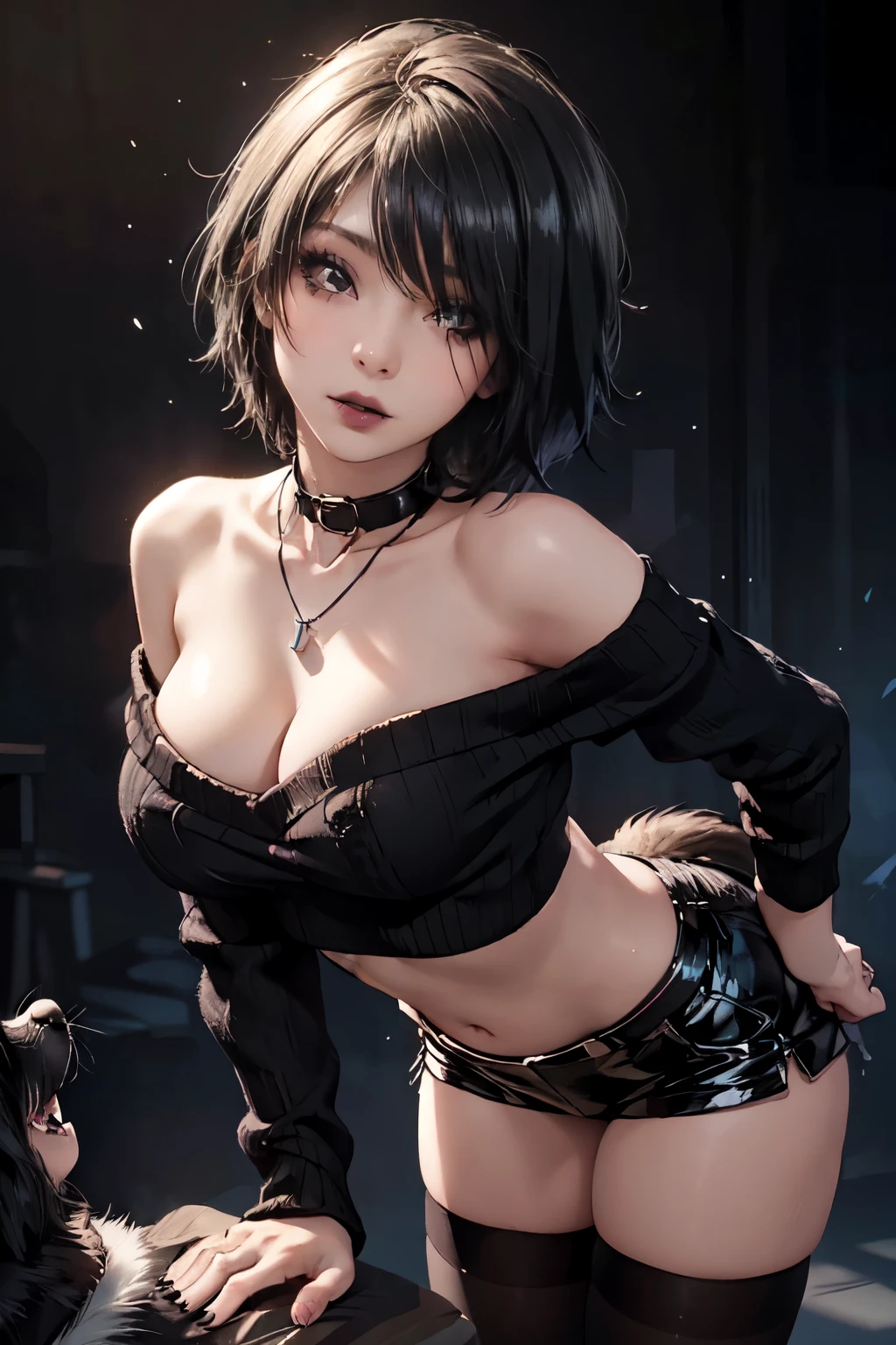 Prostitution for people around 30 years old, (Elegant and well-proportioned body shape), (formal dress), (high heels), (bob hair), (garter stocking with anklet), (crawl on all fours), wince,(orgasm:1.5),waiting for tongue,(Delicate and elegant light makeup), Delicate and beautiful fair skin, Detailed facial description with double beautiful eyes, Gentle eyes that shine with youth and innocence, Expressing the amazing beauty of youth, Adorable Japan Woman, A beautiful portrait that captures her enchanting charm. (8k, highest quality, masterpiece: 1.2), (Realistic and photorealistic: 1.37)