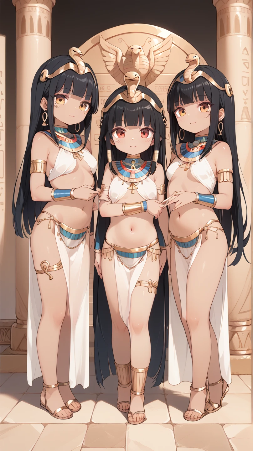 m legs,goddes、soio、She wears golden ornaments all over her body、Naked except for accessories、large full breasts、long black hair that reaches down to the legs、Aztec mythology、Brown-skinned、Sweaty