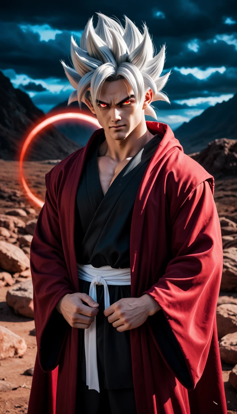 Best quality, ultra high resolution, ultra-detailed,realistic,18 years old,boy,8k,Luffy,one piece,White flame hair,Luffy gear 5, Korean boy face,Naruto hair,white hair,hair up,Naruto,