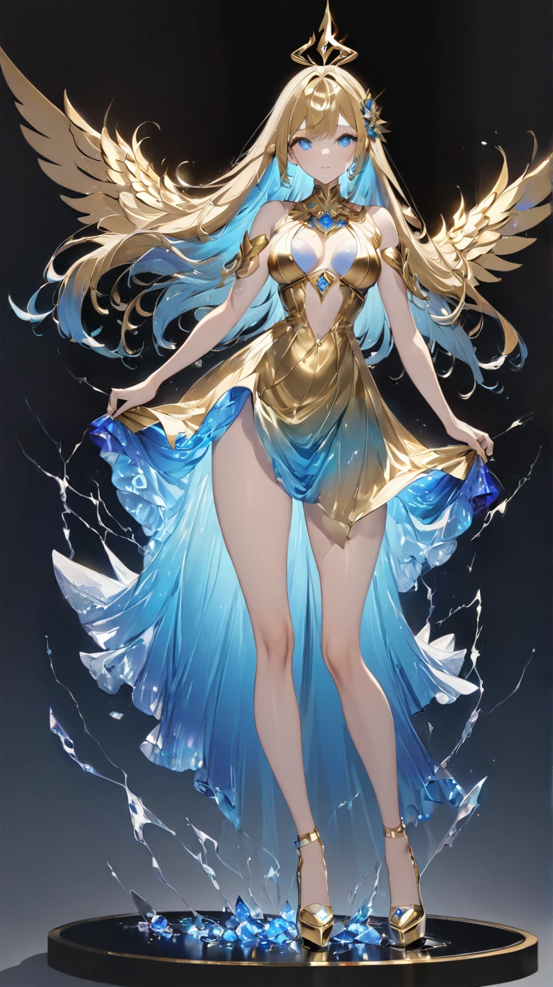masterpiece, newest, absurdres, safe, (masterpiece), best quality, expressive eyes, perfect face, (((Goddess Aphrodite))), ((((((solo)))))), (((full body))), Long legs, large breasts, thick thighs