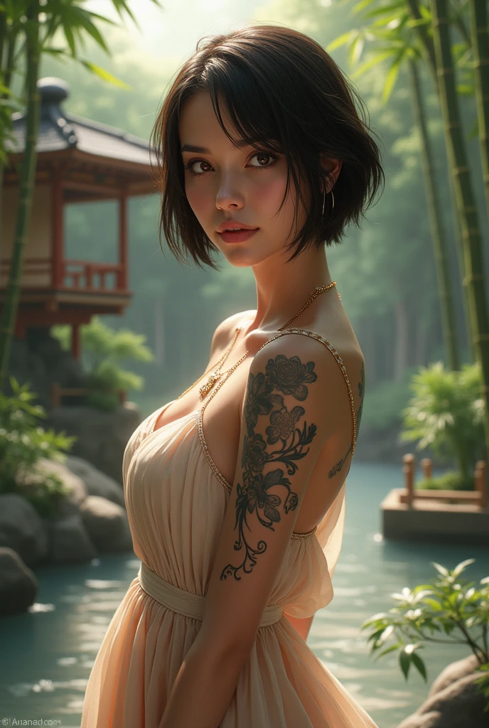 ADA WONG realistic,fullbody, short black hair, delicate and messy, the scene, delicate skin, detailed body, muscular,FLAT STOMACH, WIDE HIPS, MUSCULAR LEGS, thick thigh, wide hips, muscular arms, have many, long tribal tattoo of lines on the ass,bulging veins on the body, veins, muscular veins, abs, thighs thick, blue eyes, natural skin texture, reveals slim abs, skin shines, skin shines, wet skin, soaked, skin shines, oily skin, in the Mediterranean, height contrast, realistic skin, skin pores , intricate details, with black background, high contrast, realistic skin, skin pores, intricate details, RAW photos, bright lips, luscious lips, pretty nose, realistic rendering, immersive atmosphere, light and shadow contrast, light moody, , realistic skin, skin pores, nude naked