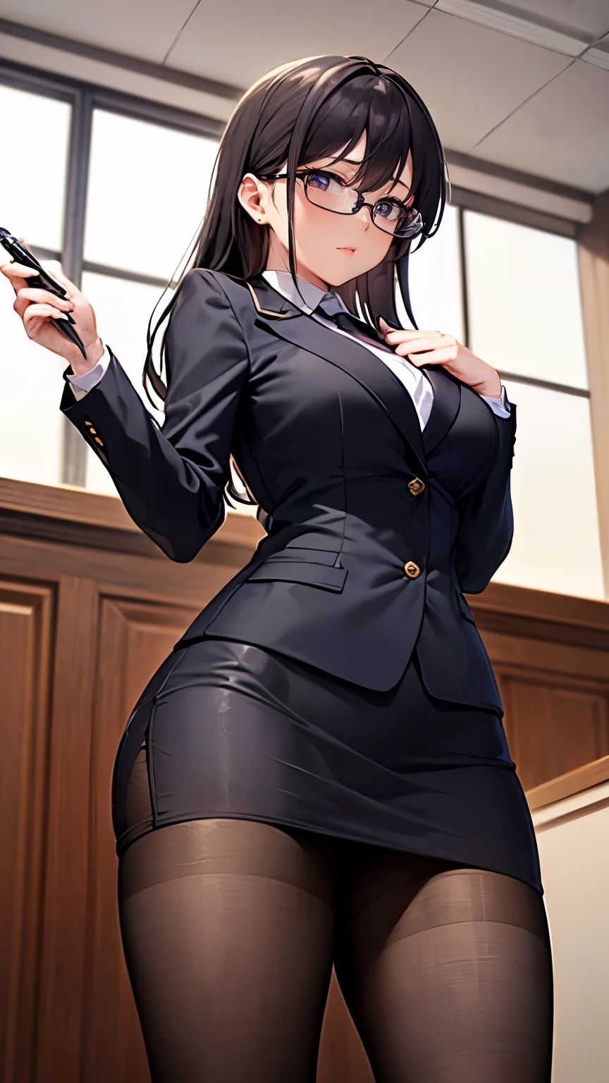 classroom、dark shadow、Classmate、、Beauty、noble、Black long straight hair、Red lipstick、Cool Beauty、slender、sex appeal、Glasses、on the desk、From below、Bare Skin、Alluring、expose one's chest、Open the buttons on your shirt、Female organ、Torn tights、Thighs、Ass、Estrus、lure、Sweat、abuse、Sex、Female organに男性器を挿し込まれる、intense