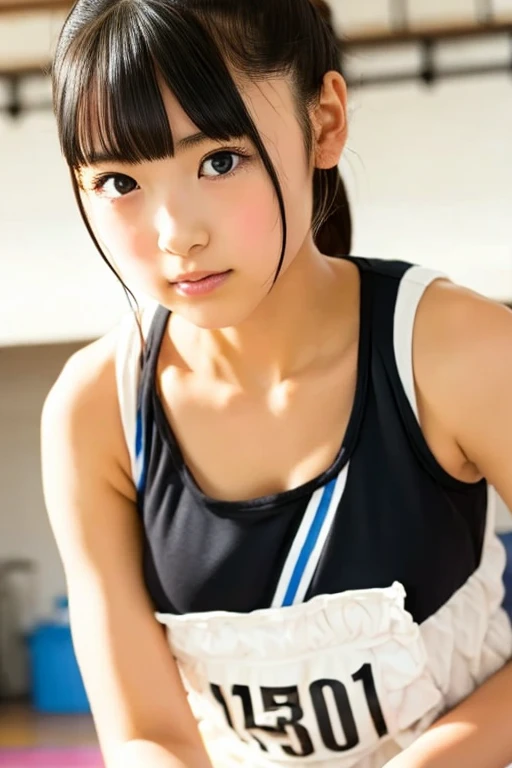 (8K、Raw photo、highest quality、masterpiece:1.2),(open your legs wide),(black haired、long curly twintails:1.7),looking at the viewer,Looking at the front,erotic,white skin,(brightly colored plug suit:1.7)、(Clothing that emphasizes the shape of your chest、exposing one's skin:1.4)、(big breasts:1.3)、Super high resolution,,Len,beautiful feces,(one person, solo、no background:1.8),whole body,high school student,japanese woman,standing,(Photoreal:1.37)、photon mapping,realistic、(cute little face: 1.6)、(cute smile: 1.7)、(With a round face: 1.8)、radio city、物理ベースのLenダリング、Qianfang、depth of field rally background、picture,beautiful feet, (I can see my knees,close up of thighs:1.4),whole bodyエスビアン、Nogizaka idol, japanese id、big breastsle body esbian、Super fine、sit at the desk and spread your legs
