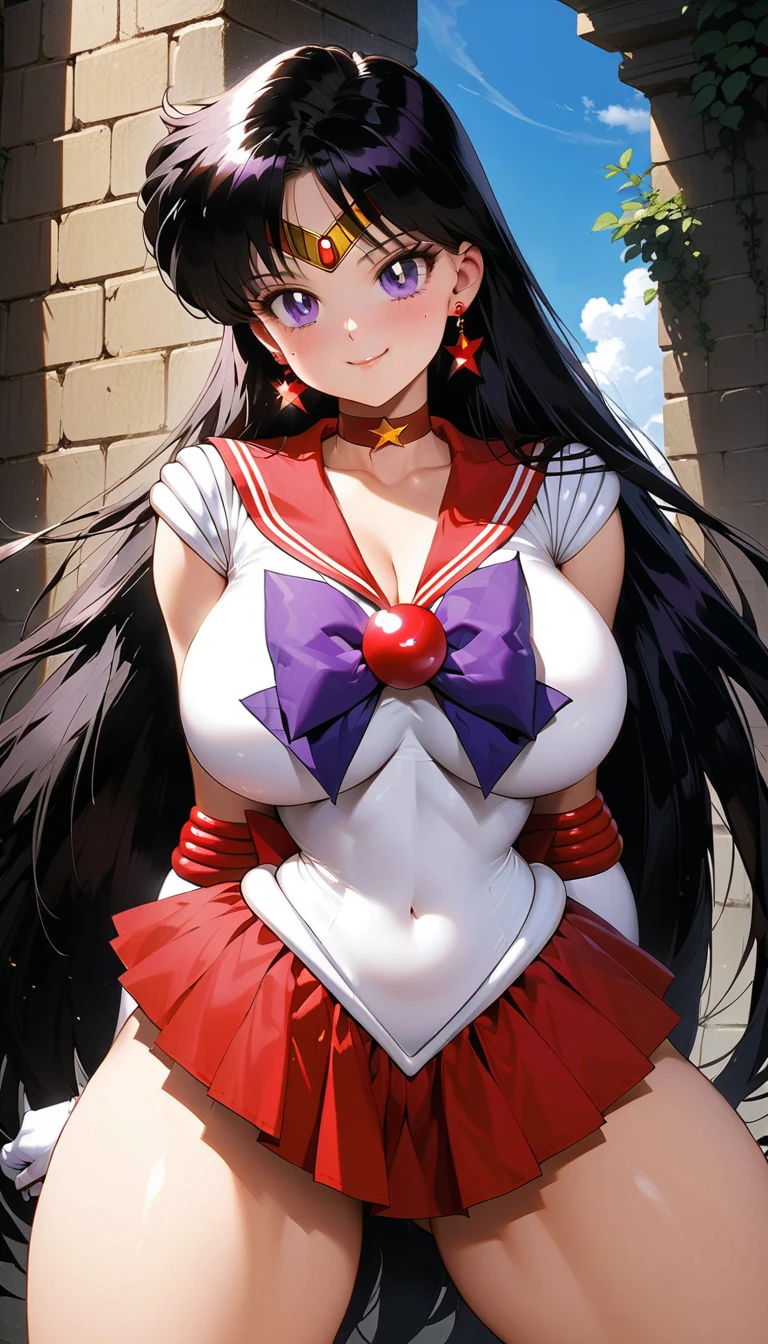 Actriz sexy sailor mars gigantes tetas, enormes tetas, curves, piernas