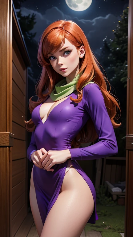 starfire, smile, slender body,
orange skin, red hair
purple_bikini, NSFW, sexy pose