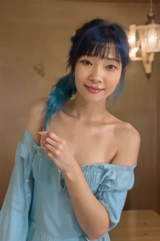 High quality,cum shot,Thai teenage women,Naked body,dark brown skin,light blue hair,braided ponytail hairstyle,Twintail, Age 19, eyes contact, naked full body, Good cup breasts,small red nipples, Wear a cat ear headband, Lie down on your back on the bed., Spread your legs wide., Raise your legs high., Arch your hips up., visible pussy and vagina, Fingers spread open the genitals.,Smiling faces, Bedroom atmosphere