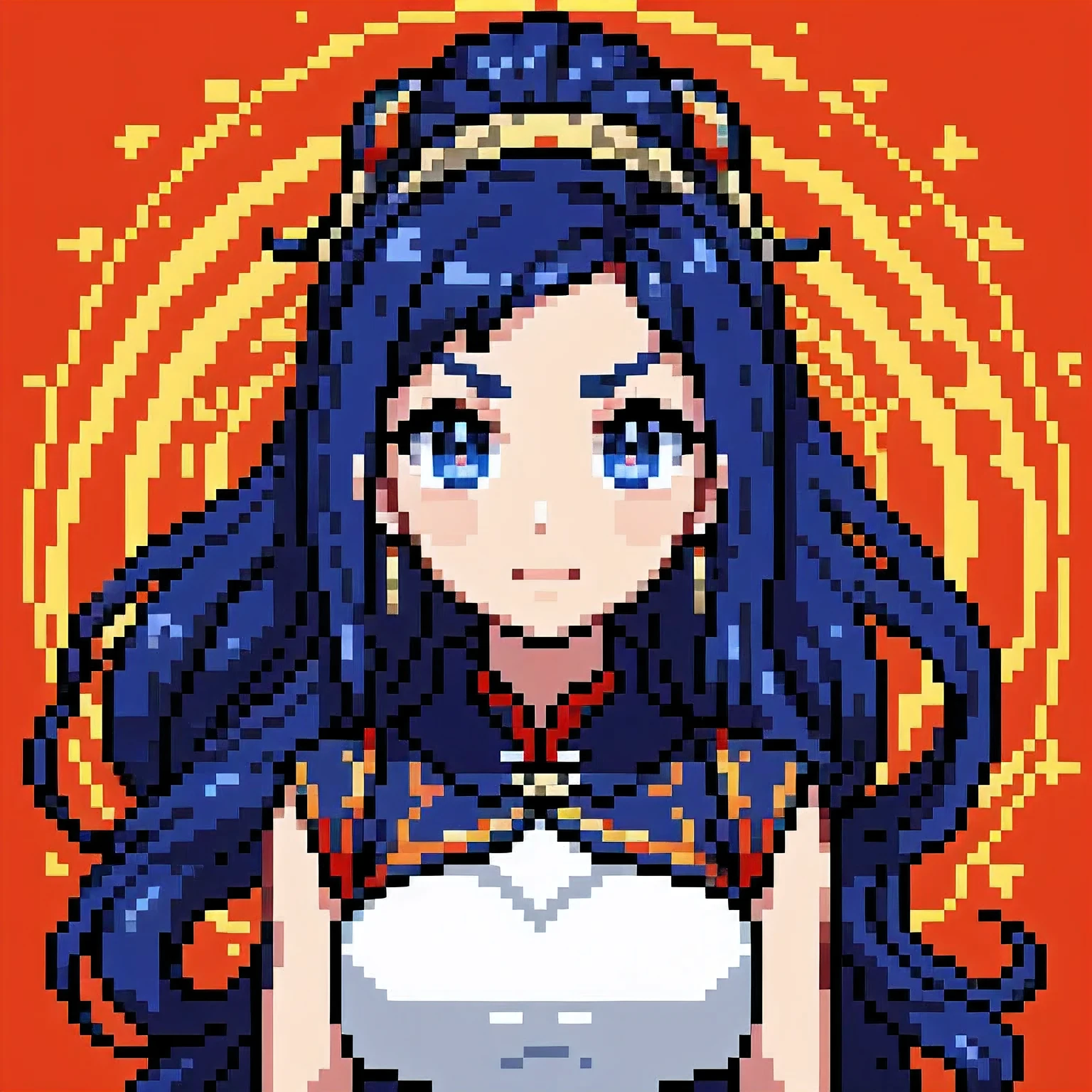 pixel art, 1girl, cute, upper body, bust up, anime style, illustration, light smile, dynamic
 <lora:64x64v3:1>