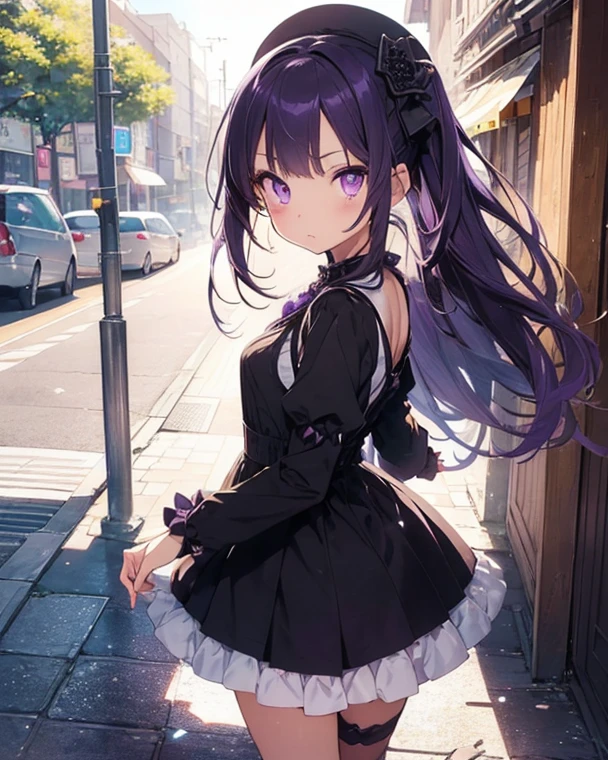 masterpiece、detailed、Alone、Junior high school girl、thin、gothic lolita dress、Black Hair、smile、Happy face、With pleasure、Black tights、Cute Underwear、Stylish Hair、Big eyes、Fuller lips、Beautiful feet、Pleated skirt、back、From the back、Are standing、Outdoor、garden、I can see your butt、look back、Perfect Face, detailedな顔と目, dynamic, Vibrant, Shadow, colorful, Cinema Lighting,お尻Sweat、Sweat、太ももSweat
