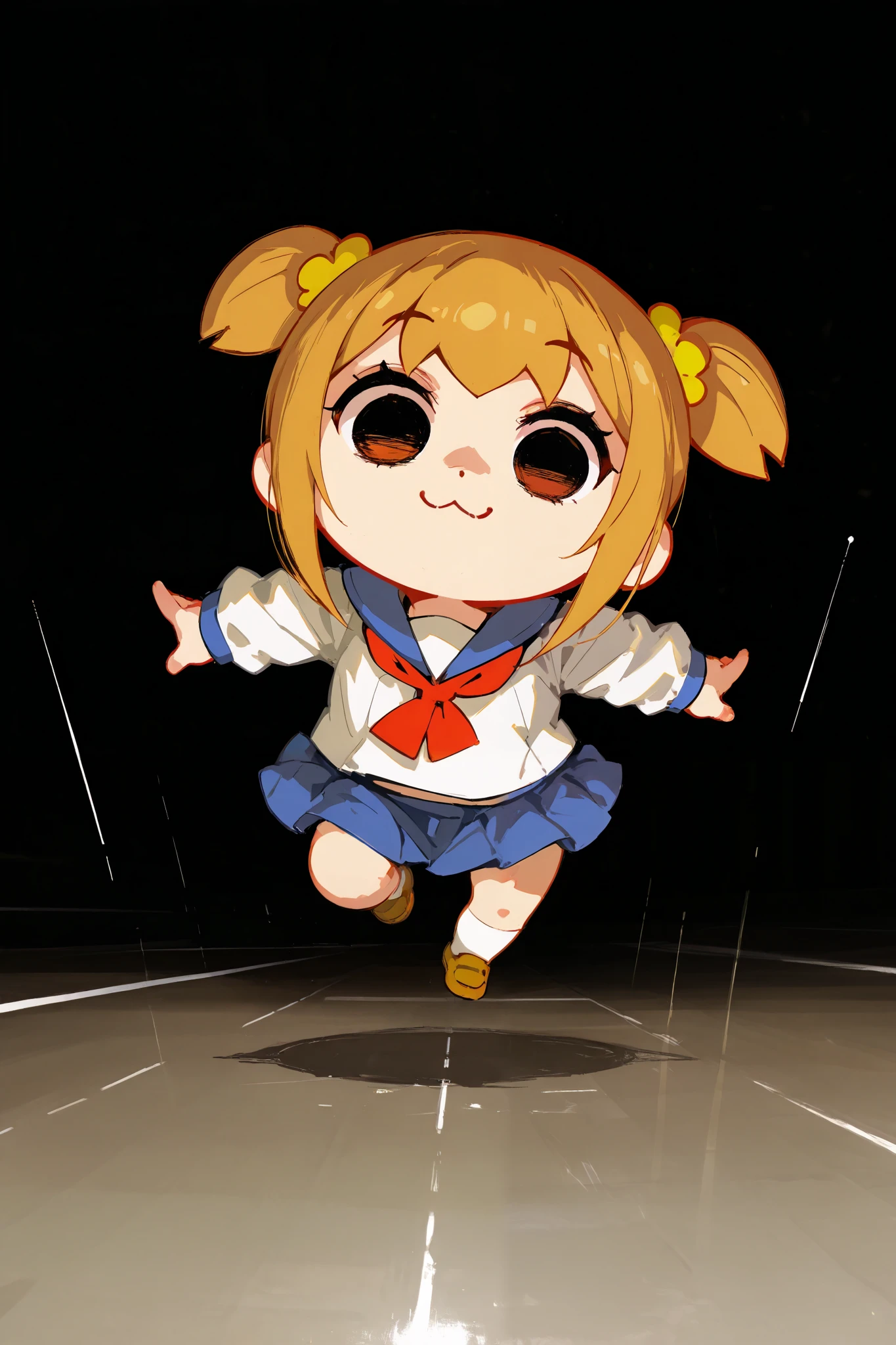 general,chibi,1girl\(popuko,empty eyes,:3\),
(dynamic pose:0.25) ,fullbody,SakimiStyle,748cmstyle,
detailed textures, digital painting, ultra-detailed, 8K, masterpiece, ray tracing, UHD, retina, masterpiece, accurate, anatomically correct,high score, great score, very aesthetic, high resolution,textured skin, super detail, high details, high quality, best quality, highres, 1080P, HD, 16k