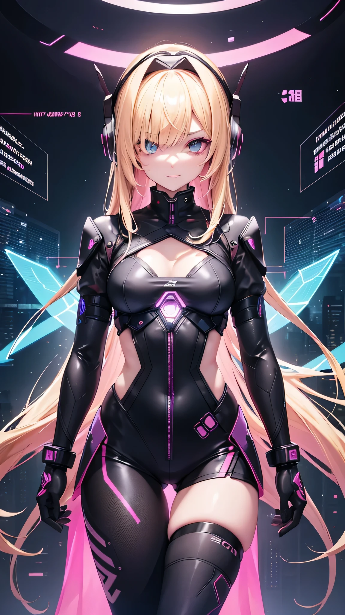 Style: Glitch,glitch style {prompt} . digital error, distorted, cyber, detailed, analog, undistorted, organic, curvy woman in a catsuit, cables, Matrix style, floating in cyberspace