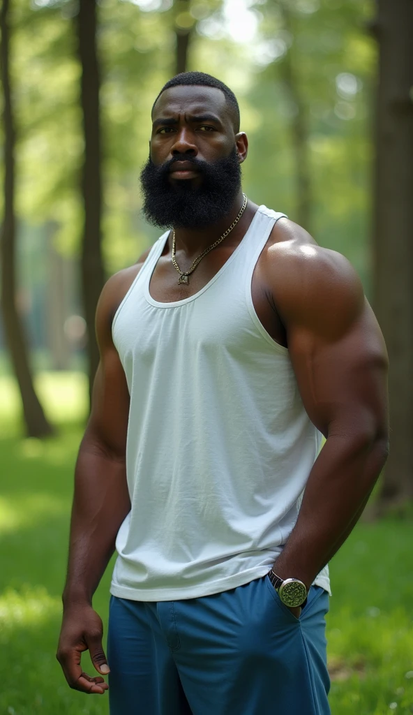 8K HDR Hyperrealistic Very Detailed Highest Realistic Quality very Realistic 8KUHD very detailed highly photorealistic very realistic highly detailed closeup portrait photo of a Realistic Bald Black African American Rugged Bald Daddy Hairy Bearded Bear Burly Muscle Bear Chubby Thick Muscle Beefy Buff Bodybuilder Muscle Bear Bald Black African American man wearing armor in Game of Thrones, Very Realistic Game of Thrones Photoshoot, 46 years old, very short thick chubby neck, 8K resolution very realistic detailed neck lines, 8K resolution very realistic neck, 8K resolution very realistic detailed neck, 8K resolution very realistic face, 8K resolution very realistic face details, 8k uhd, very high quality, hyper realistic, realistic attention to detail, 8K resolution very Realistic Arms details, 8K resolution very realistic arms, 8K resolution very Realistic Hands details, 8K resolution very realistic hands, 8K resolution very Realistic Fingers details, 8K resolution very realistic finger, 8K resolution very realistic lips details, 8K resolution very realistic lips, and 8K resolution very realistic mouth details, 8K resolution very Realistic Body details, 8K resolution very realistic bellybutton, 8K resolution very realistic pupils, 8K resolution very realistic eyes, 8K resolution very realistic detailed eyes, 8K resolution very realistic body, 8K resolution very realistic pecs, 8K resolution very real realistic belly, 8K resolution very realistic chest, 8K resolution very realistic African American Beard, 8K resolution very realistic African American Body hair, 8K resolution very realistic skin details, 8K resolution Very Realitic Men's Clothes Details, 8K Resolution Very Realistic Men's Clothes, High Quality Detailed Photoshoot, packed with hidden details, realistic very defined details, Best Realistic Quality, No Merged Arms, ( Ultra Detailed ) 8K very realistic excellent natural good lighting, award - winning photograph, 8K very realistic surrounding lighting, HDR