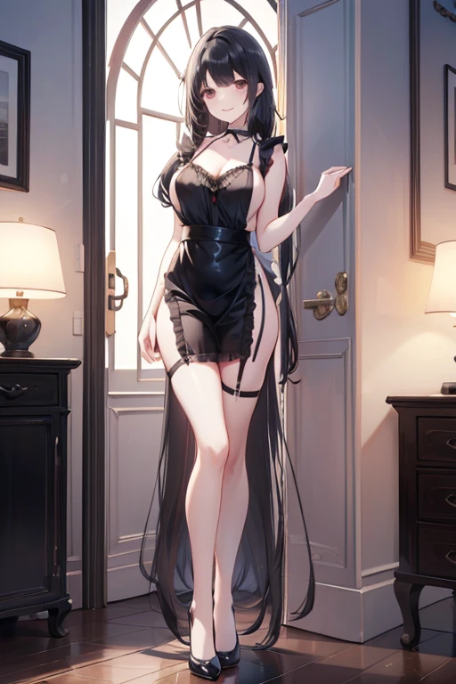 A woman wearing a white backless dress，He wears black stockings on his legs，Exposing the abdomen，The figure is good，The head is not exposed，[ 4K realism ]!!, [ 4K realism ]!!!, [ 4K digital art ]!!, Realistic shadow perfect body, realisticlying!!!!!!! art-style, photorealistic anime, by Shitao, Popular topics on cgstation, Casual pose, realistic anime 3D style