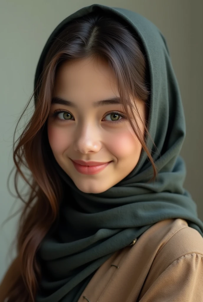 expressioness,a smile,Live Action,dense skin,black eyes