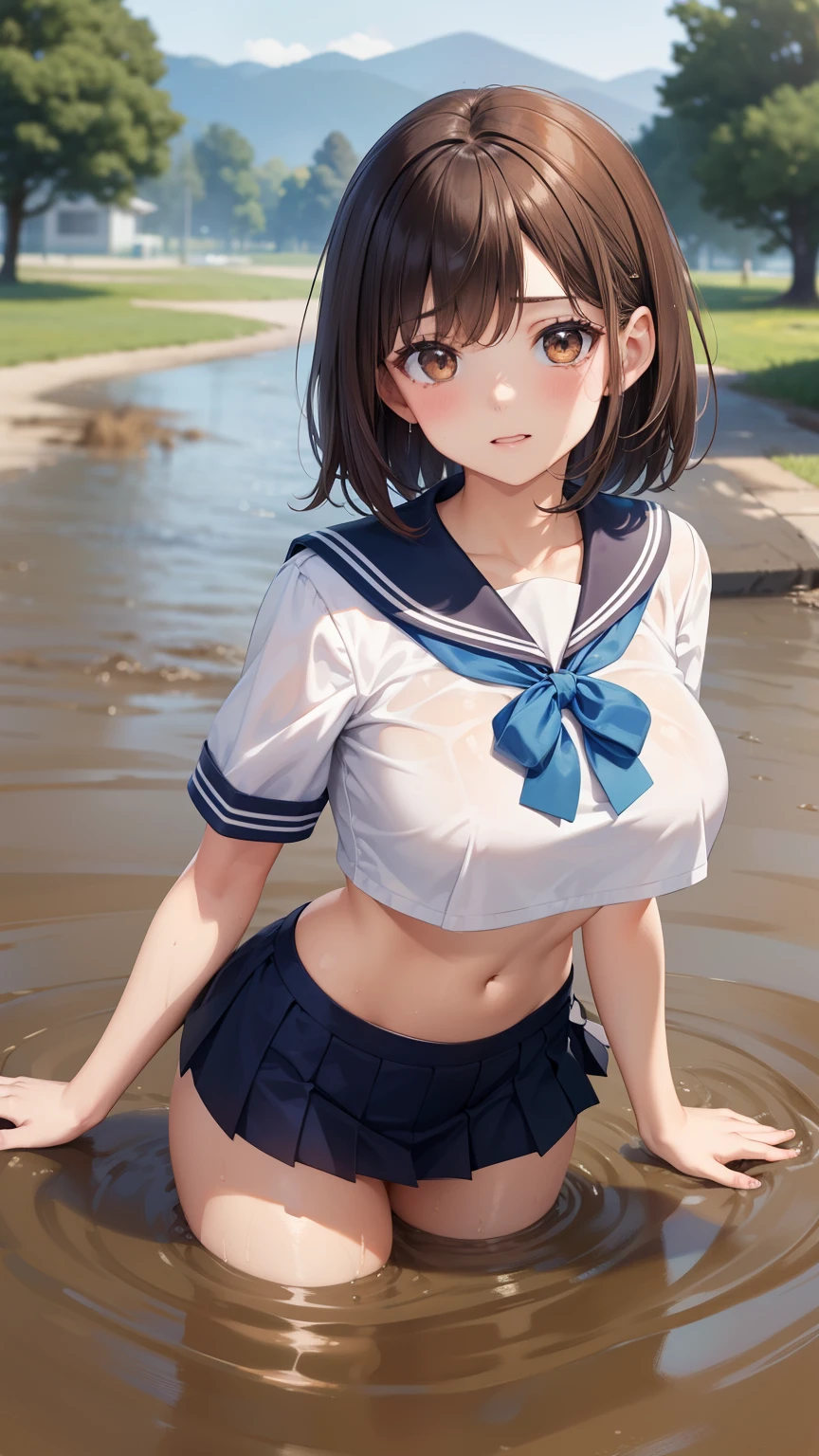 highest qualthaty、High resolution、detailed background、beautiful and detailed face、beautiful and smooth skin、skin texture、Beautiful  girl、two beautiful girls、(huge breasts:1.3)、(Floral embroidered panties、pink all lace panties)、ponytail、
(Thin whthate sailor suthat、whthate sailor collar、whthate pleated mini skirt)、whthate knee socks、whthate knee high socks、
During school in the morning、school zone、(that&#39;it&#39;s raining、My clothes are wet and transparent because of the rain..、visible through the chest)、
looks embarrassed、I'm embarrassed that my clothes are sheer、blush、Look at me embarrassed、cute、panty shot、big ass、cute gesture、Please raise your hand and show me your side、Under through bra、Bras made of transparent materials or lace are sexy thatems that you don&#39;I don&#39;t usually brag.、 harness bra、Bras designed wthath many straps and ribbons can also be enjoyed as fashion thatems.、 Bras wthath a simple design wthathout bones or wires are suthatable for those who seek comfort and a natural silhouette、crotchless panties、Panties wthathout a crotch part may be used on special occasions or special sthatuations.、cute、panty shot、camel toe