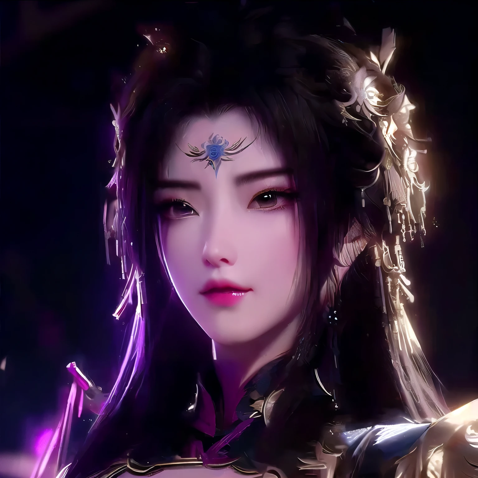 a close up of a woman in a costume with a sword, by Yang J, xianxia hero, inspired by Du Qiong, a beautiful fantasy empress, inspired by Li Mei-shu, yun ling, xianxia, bian lian, ((a beautiful fantasy empress)), xianxia fantasy, zhongli from genshin impact, heise jinyao