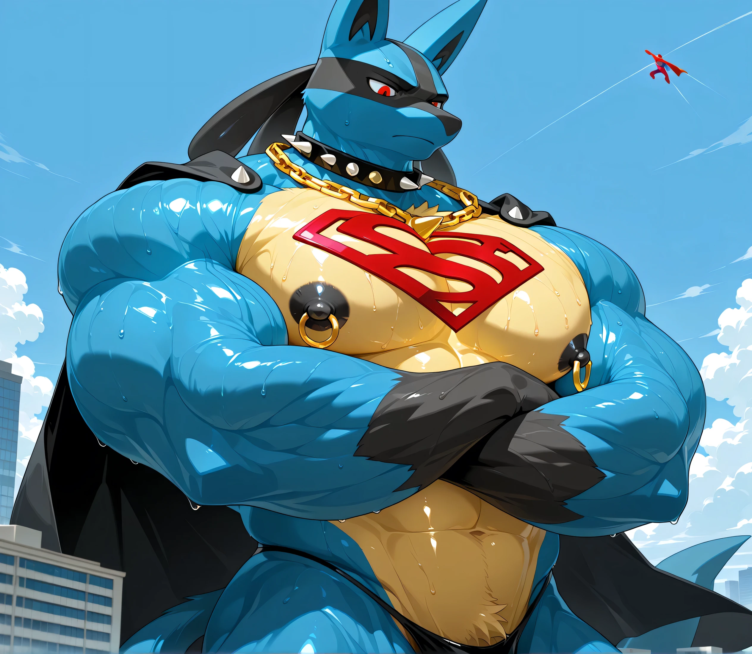 regularshow,   hi res,  score_9,score_8_up,score_7_up,      a blue jay listening to a music with a mp3 player,  while cleaning a park,  (sunny:1.3),  butterflies,  smiling, male focus, zPDXL,  zPDXLxxx,  flexing, muscular, lobo, the second, large pectorals, venous muscles, Huge muscles, flexing, wearing speedo, smilin
