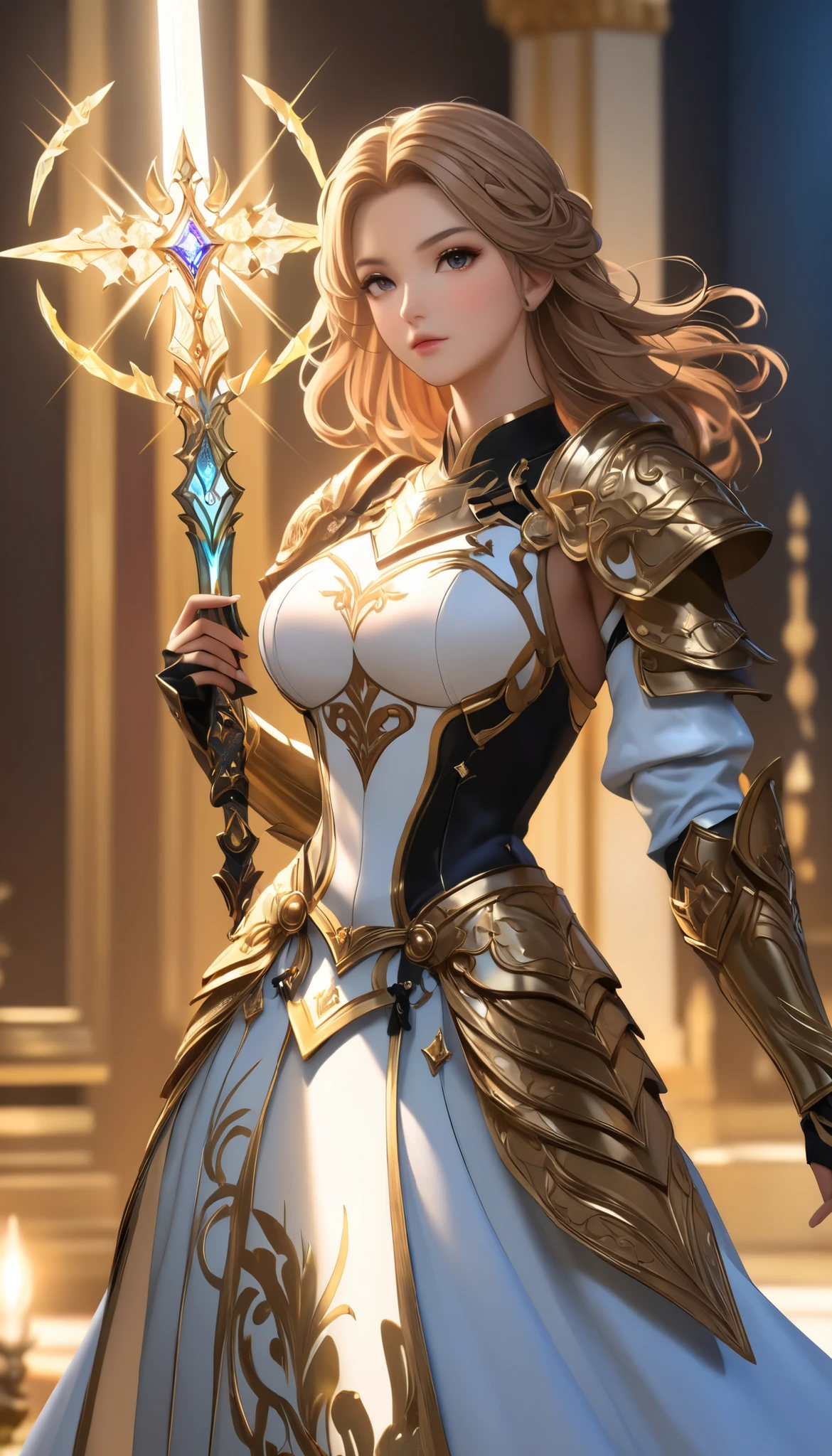Anime woman kneeling on blanket, concept-art：Hero, Trend of CGsociety, Fantasy art, Guviz-style artwork, Guviz, Smooth anime CG art, Keqing from Genshin Impact, Ruan Jia and Artgerm, full-body xianxia, flowing magical robe
