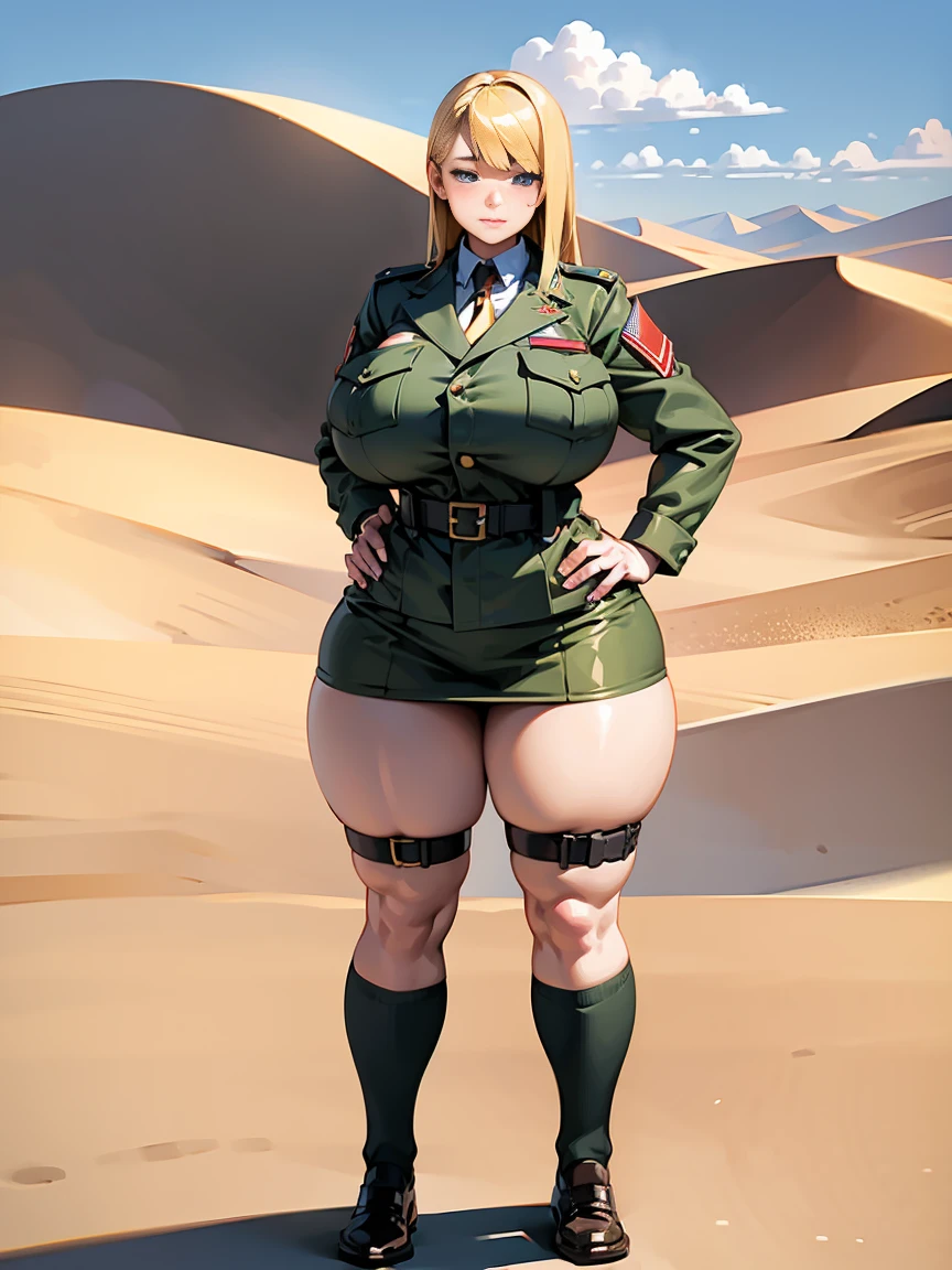 (((Soldier uniform))); ((beautiful girl)); ((((big breasts)))); (((((big hips))))); (big legs); ((((((there is no other thing ou person than her)))))); (((((((everything is imperceptible, except her)))))))