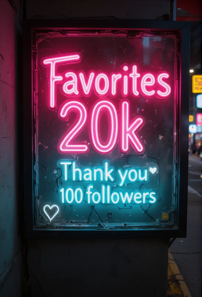 100フォロワー達成＆お気に入り登録などが20ｋに感謝の気持ち❣