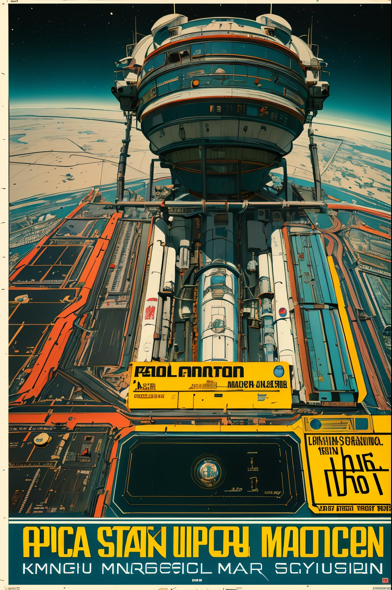 (((masterpiece,best quality))),32K Wallpaper,((( very detailed poster))),retro vintage,sci-fi,(((space thriller cinematic movie poster))),(((Bauhaus))),(((mid-century modern))),(((integral))),(((substance))),