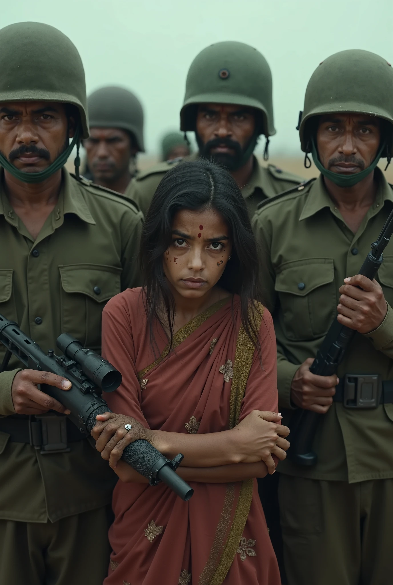 A indian woman in sarre and her 3 children childrens were taken directly to a safe house by the Indian intelligence agency RAW, giving special z+ security to her and her childrens