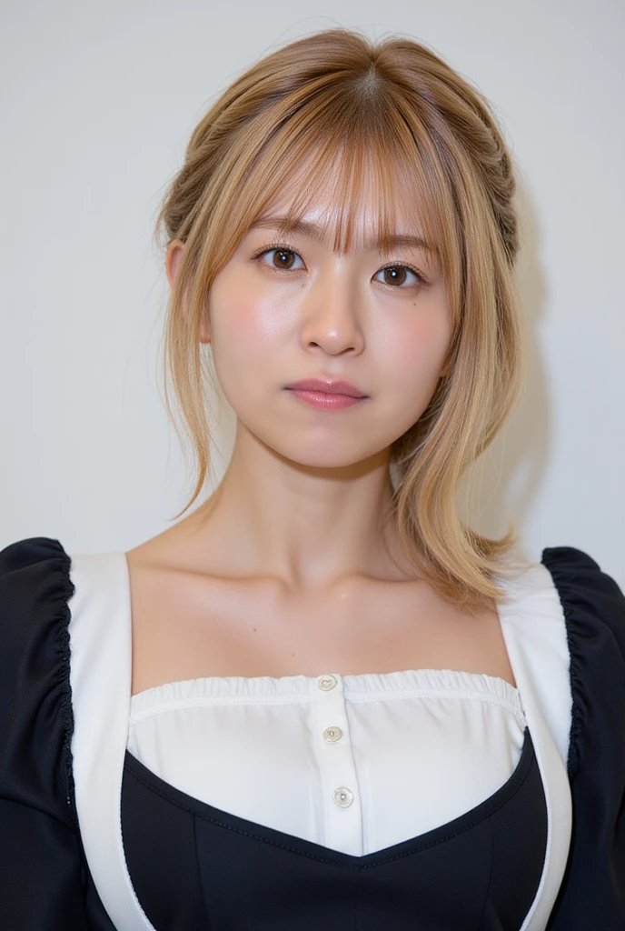 "1girl,photo of pyoapple, kpop idol,(aegyo sal:1),blonde hair,short hair, best quality, earrings,(white shirt:1.4),(wet shirt:1.2),torii, cherry blossoms, (wet hair:1.6),(detailed face:1.4), (looking at viewer:1.25), sun lighting,shiny skin, smile, (on bedroom:1.2) ,(half body:1)   <lora:pyoapple_v1.0-000005:0.850>