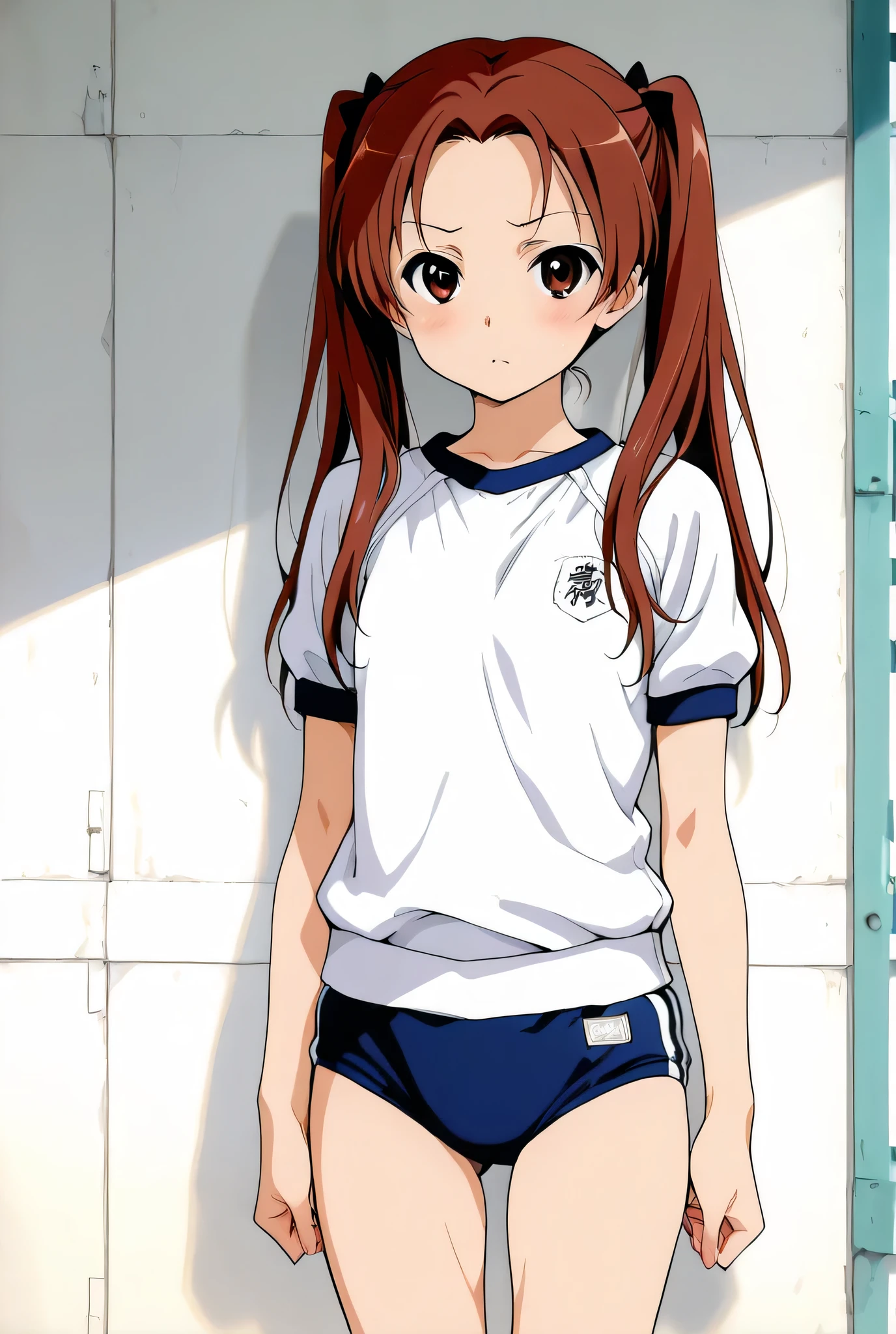 kadotani anzu,gym uniform, Buruma,1girl,alone,