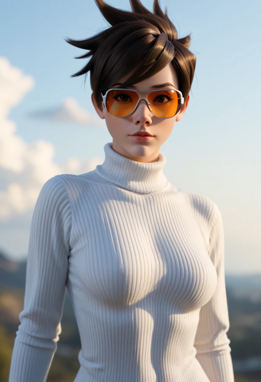1girl, looking at the distance, portrait, picturesque, photoshoot,
larac_classic, long brunette hair, braided single ponytail, lips, brown eyes, large breasts, thick fur brown leather coat, sheep fur lining, red tinted rounded glasses,
glistening skin, realistic, outdoors, alaska, cliffs, snow,
depth of field, blurred background,
<lora:classic_lara_v1:0.8>