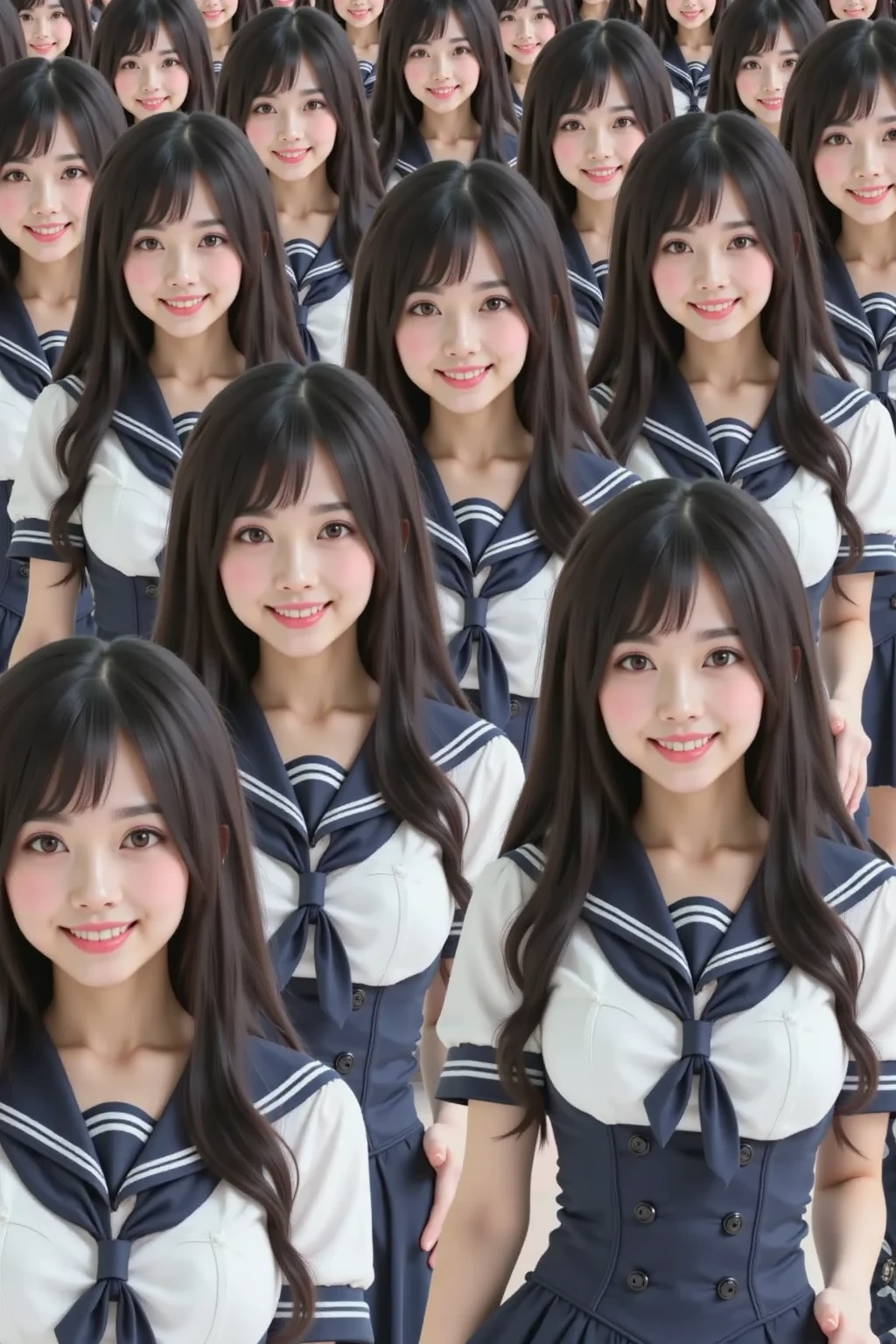 A group of cute girls of short stature elementary school students are sucking a fat man's very thick and long penis deep into their throats、Drooling、drooling a lot、masterpiece