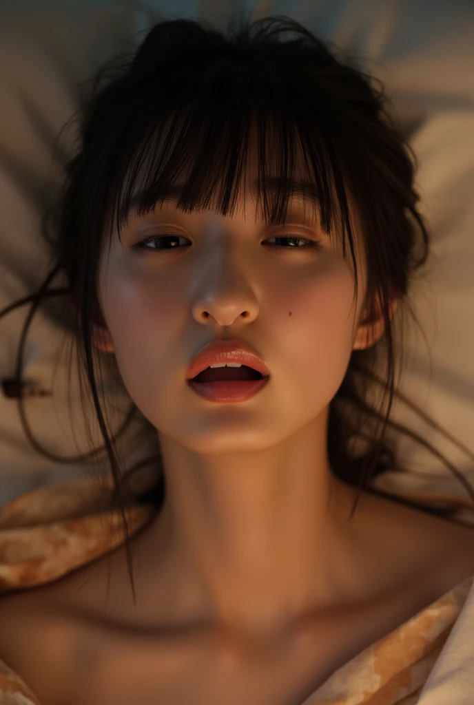 a beautiful detailed 2 girls, passionate intimate sex, detailed sensual expressions, detailed erotic poses, detailed skin textures, detailed bedroom interior, warm soft lighting, cinematic composition, high quality, photorealistic, 8k, masterpiece, vivid colors, dramatic lighting