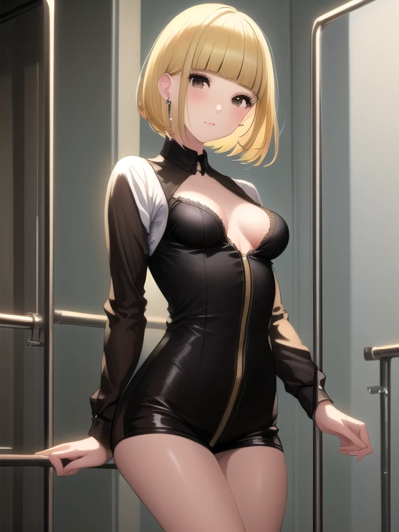 NSFW, (girl),（（optimal quality））， （（Masterpiece））， （A detailed： 1.4），face red，perspire The ultimate masterpiece,(fidelity:1.2),(sexy),(Huge chest), Open crotch, Open legs, (Smooth: 1.1), (Cutes: 0.9), (shiny: 1.1),, red lips, cute girl,  anime, cute pose, super small translucent lace lingerie,g string mini thong, (big breast), big ass, detailed lines, 8k image, no blur, perfect realistic nipples, sexy closed smile, erotic, super small sexy armor,detailed  realistic vagina, michievous smile, hottest girl in the world, dominant gestures, super small short dress, top of a building, tights, blonde, cutest girl on earth, micro super small bra, light blue, gantz like suit, blue eyes, half naked