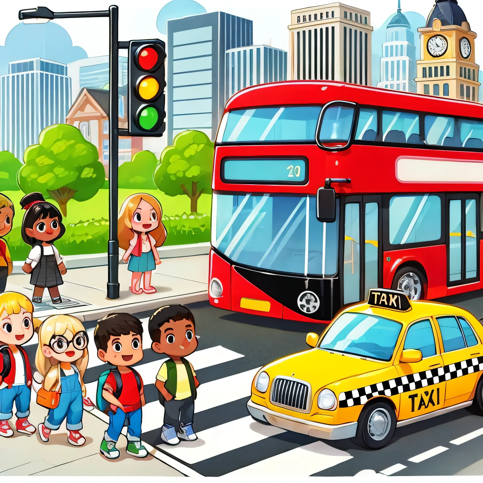 with this photo, please create a 1920x1080px image,Replace taxi with Hong Kong taxi in the picture