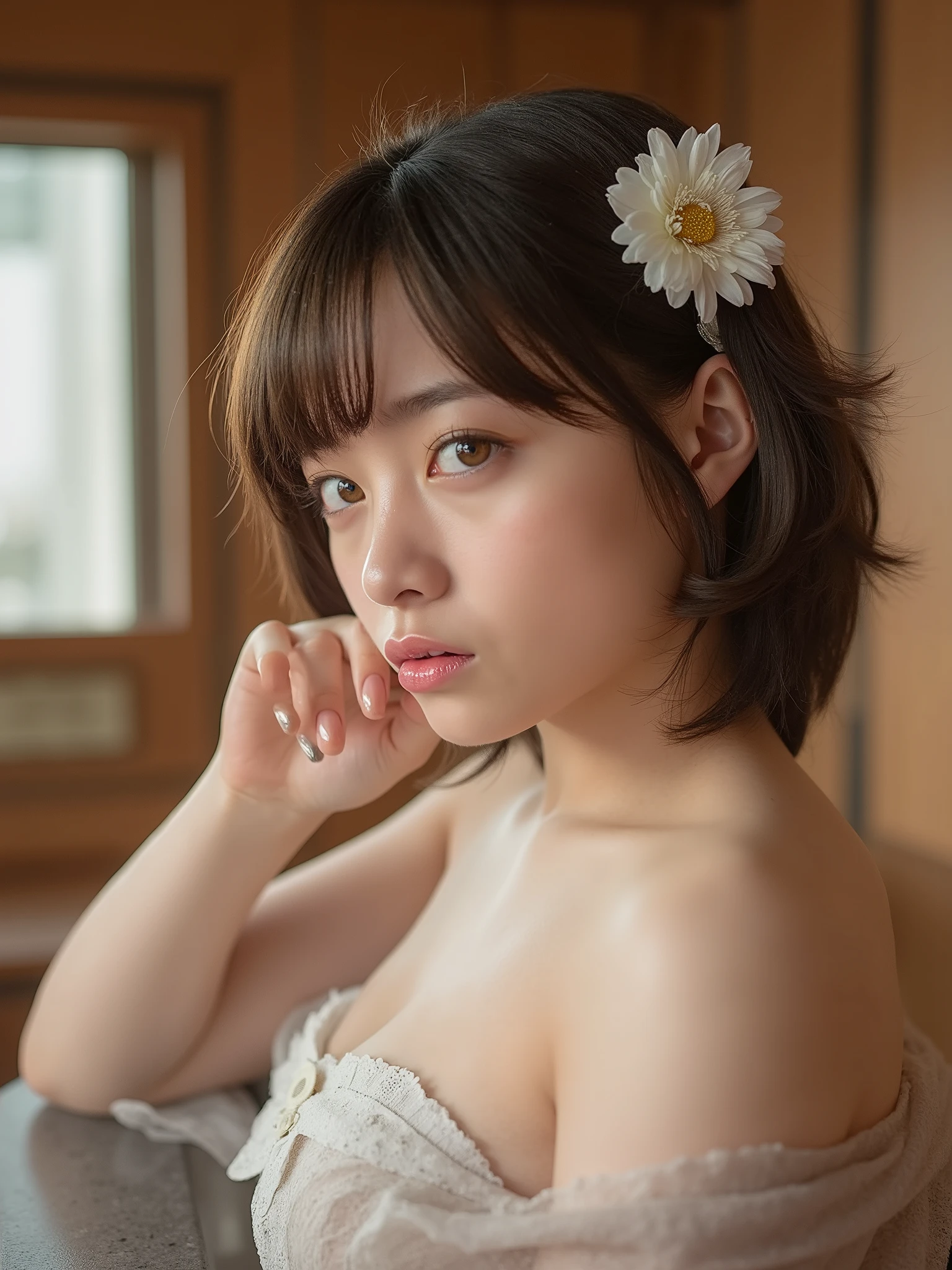 Please show me your beauty :2、meat感的、meat々Shii、(( completely naked、 don't keep it a secret 。)):2 、 Japanese、 big eyes、 double eyelid、Thick lips、 sex、((H cup breasts:1.5、 huge and divine 々Shii乳:2、大きく垂れた美Shii胸:1.5、 plump and beautiful breasts 、 attractive breasts、 of cigarettes)):1.5、 beautiful skin、 white skin、 Shiny to the touch 、belly button、 glamorous、 (3N1DS1NCL41R:0.9)、 photosGenuineist :2、 extremely detailed、 photos、 by Mr. Nomi、 (( top quality、 artwork、 high res、 super precise 、 super fine、 masterpiece、 masterpiece)):2、8k、 Genuine 、 photosGenuineism、extremely aesthetic 、 Viewer:2、 face the front from the center of the screen:2、