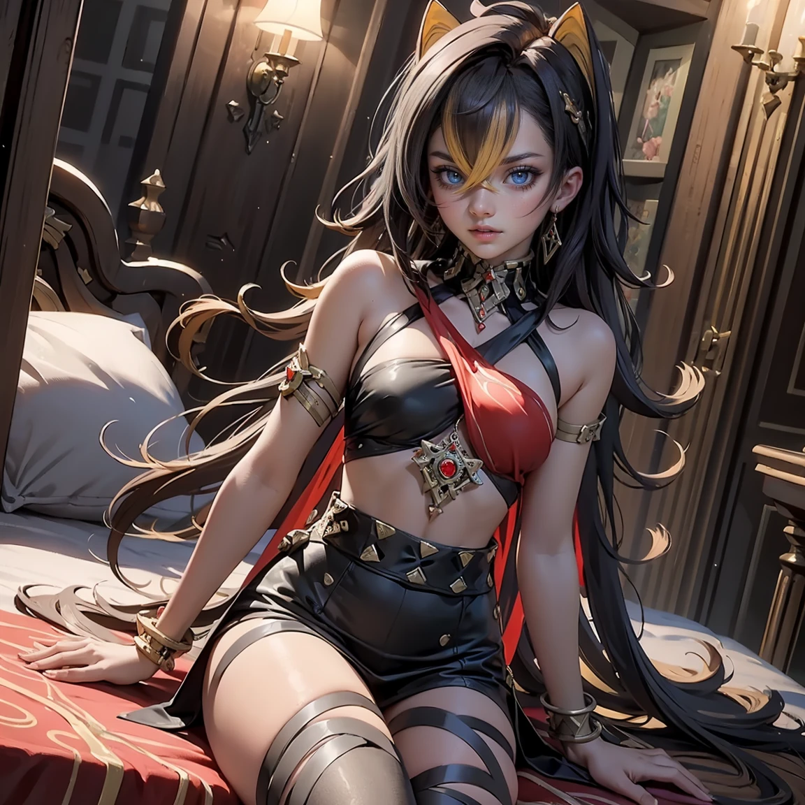 <lora:hayase_nagatoro:0.8>, hayase_nagatoro_neko, evil smirk,, (masterpiece, best quality, absurdres, detailed, ultra-detailed:1.3)