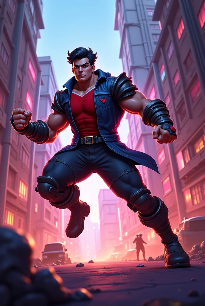 (cowboy shot),  sfw, (masterpiece), (best quality:1.0), (ultra highres:1.0), detailed eyes
BREAK
TonraqTLOK , male, black biker jacket, white tank top, black leather pants, spikes, riding
BREAK
yhmotorbike
BREAK
outdoors, gorgeous view
