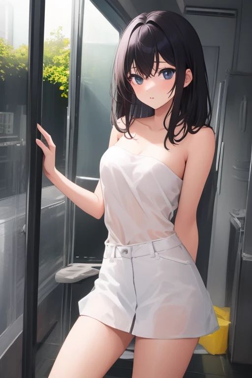 Small breasts、Small breasts、Looks like she's about to cum、Glamorous expression、Blushing、Looks like she's about to cum、grabbing own breasts、Embarrassed expression、Glamorous expression、Sweaty、grabbing own breasts、grabbing own breasts、Upper body nude、手でHide、Private toilet、hand bra、Hide、Blushing、Embarrassed expression、Japanese 、Not wearing a bra、Light purple hair、Semi-long hair、Pale purple eyes、、Blushing、lipstick、Perfect hands、Detailed hands、Public toilets、、hand bra