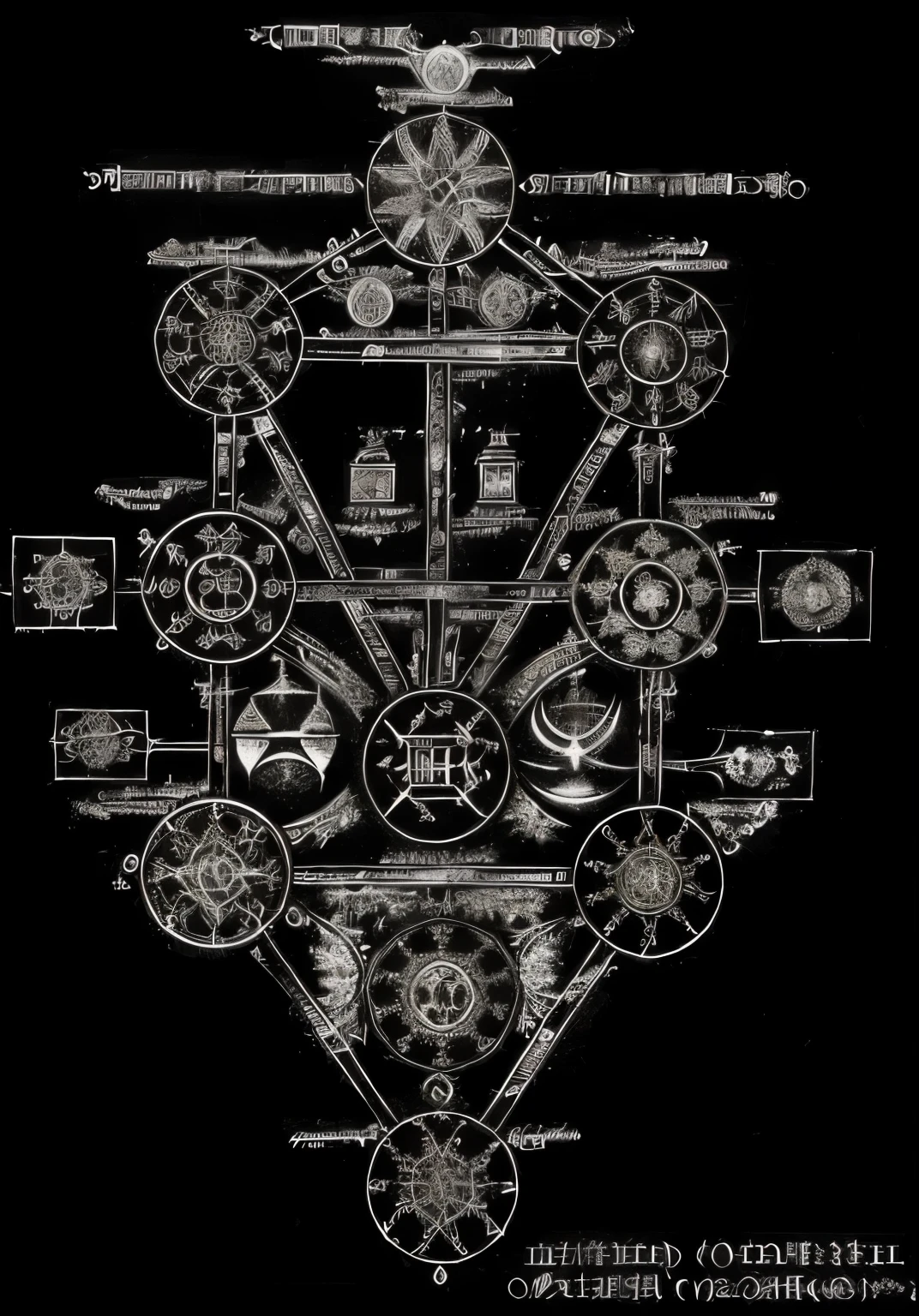 A black and white drawing of a clock tower with a clock on it - SeaArt AI