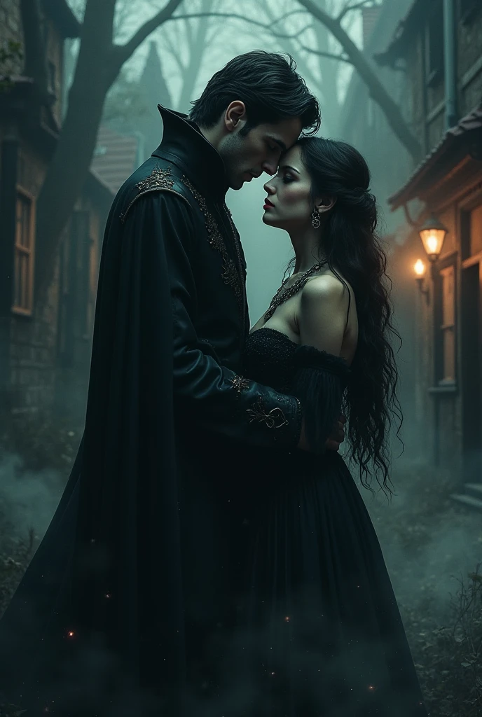  vampire and asian walking hand in hand