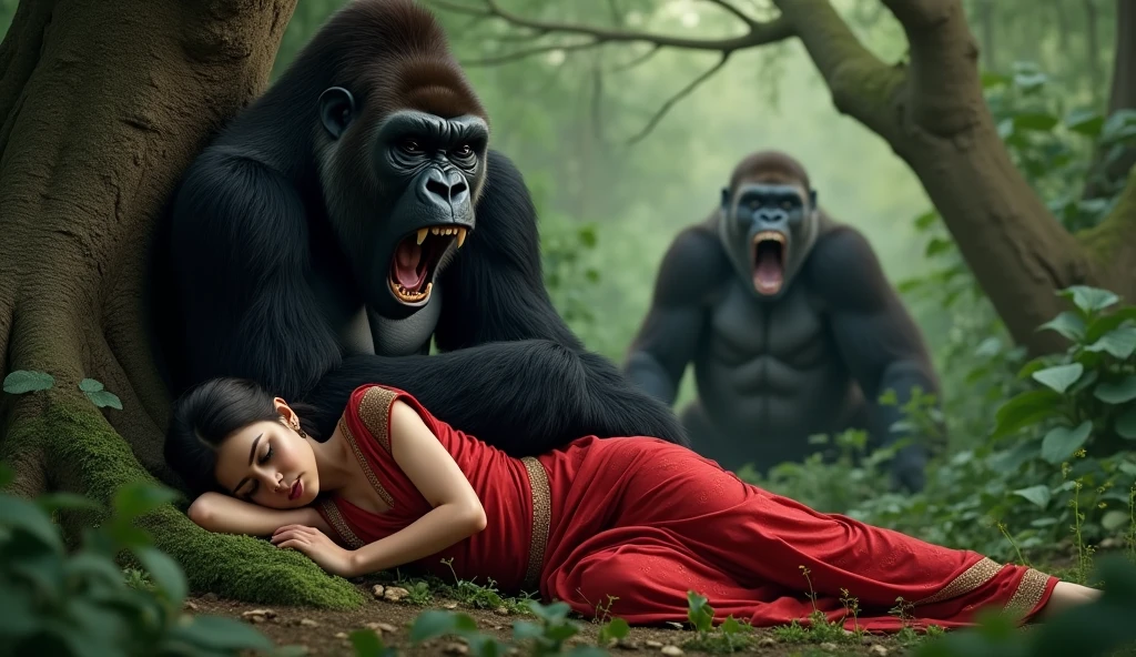 Gorilla killed the beautiful woman、zoo、Killing、Bloody scene、fear、