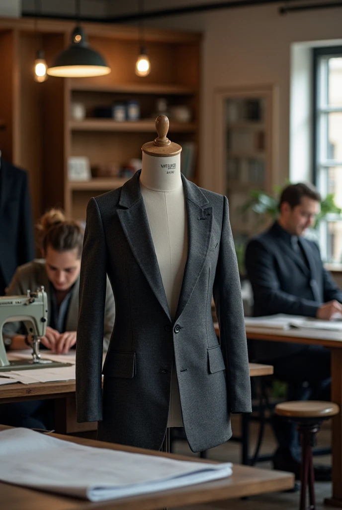 A master at a sewing machine, Tailor-made clothes, 3D style