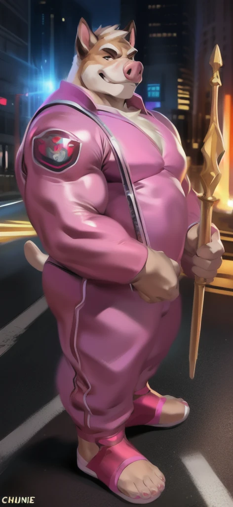 masterpiece, best quality, joseph joestar, muscular male, brown hair, Beautiful Art Style, Holding with tail, interesting, barn, twirling pose, <lora:jojo_joseph_joestar-10:1> <lora:Stallion-10:1.2> Blood_Skelter, <lora:BloodSkelterStyle-30:1>