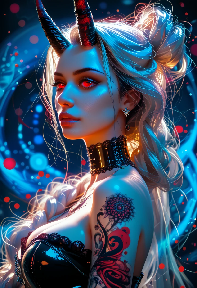 [Adriana Chechik], underwater, sea, digital painting, medium shot, (lightroom:1.13), soft light,
(corals swimming tropical fishes medusa tentacles ),
 (natural skin texture:1.2), sharp focus, focused, glass led brain lines, corals skin, jellyfish style, art by Anna Dittmann, masterpiece, highres,

[(colorful explosion psychedelic paint colors:1.2)::0.20], 
intricate one piece swimsuit, 

cgsociety, analytical art, detailed painting, glowing neon, iridescent paint, intricate artwork by Tooth Wu, ((art by Android Jones)), wlop, beeple, octane, green eyes, bright face, (smart:0.7),