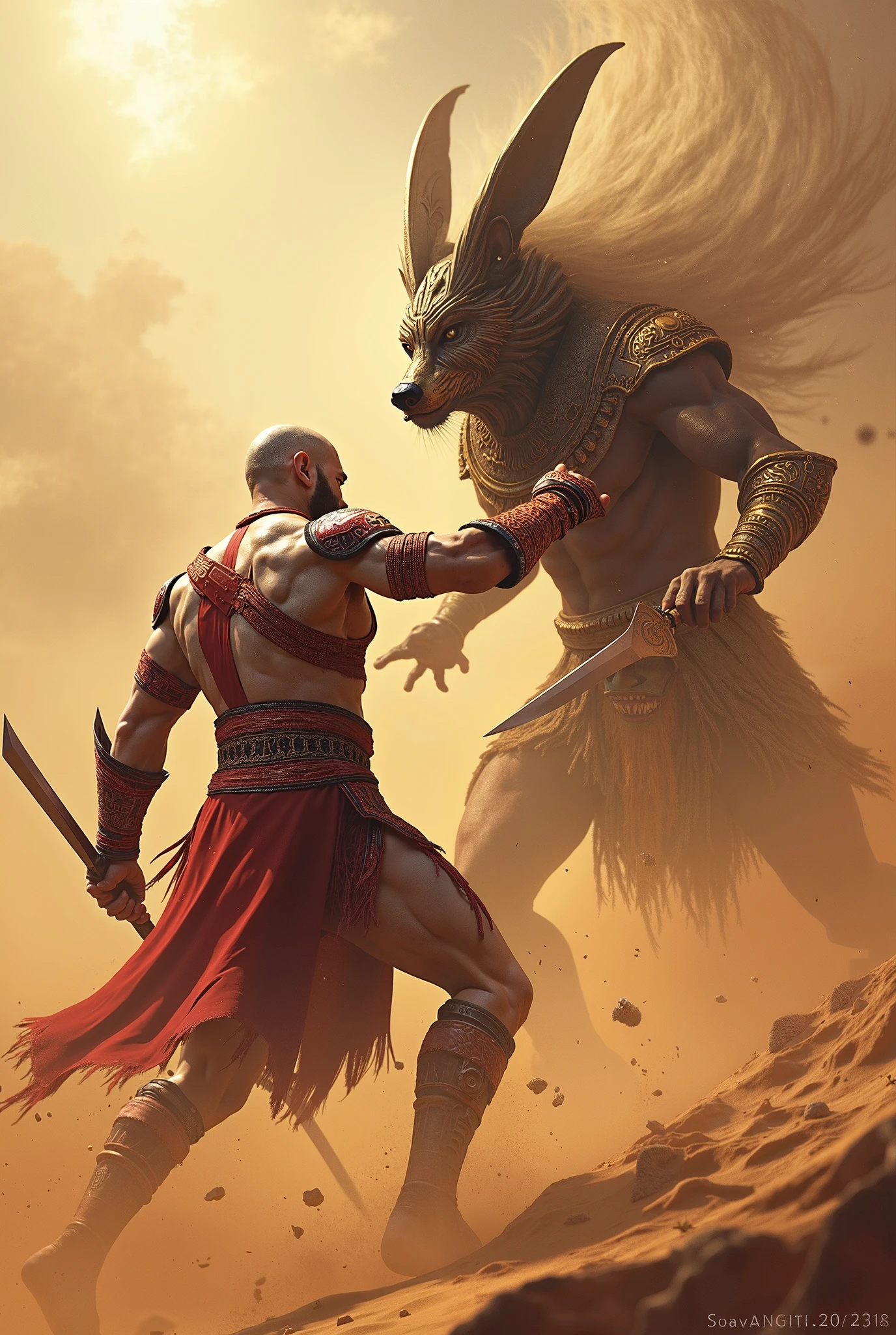 kratos faces anubis